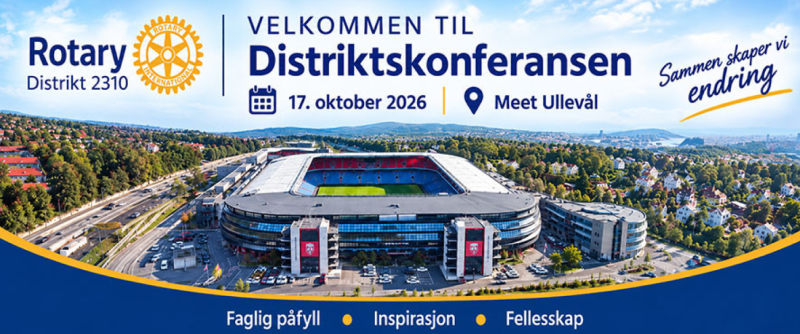Distriktskonferansen 17.oktober på Meet Ullevål Stadion